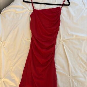 Princess Polly Vibrant Red Asymmetrical Dress